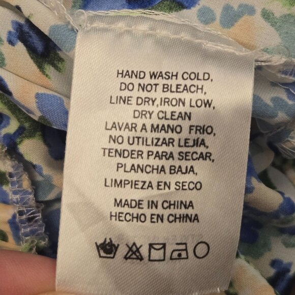 Altar’d State Short Sleeve Floral Smocked Crop Top Multicolor S Girly Coquette - Picture 5 of 7